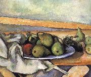 Paul Cezanne plate of pears painting